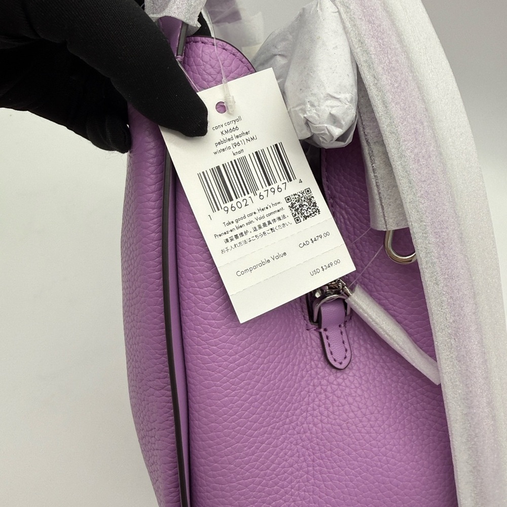 Kate Spade Knott Convertible Carryall Wisteria Purple - Picture 8 of 14